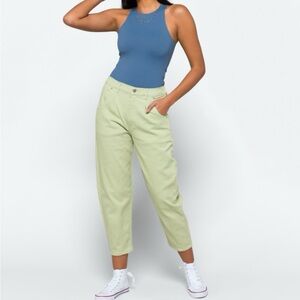 Janis Super High Rise Relaxed Cropped Jeans